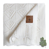 Little Dedi hypoallergenic blanket close-up texture highlights silky softness for sensitive baby skin
