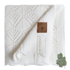 Little Dedi hypoallergenic blanket close-up texture highlights silky softness for sensitive baby skin