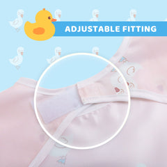Little Dimsum bib storage pocket catches drips and holds small items