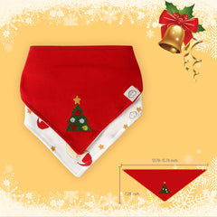 Little Dimsum drool bib with soft fleece back for moisture absorption.