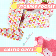 Little Dimsum pink bib strap-closure close-up for comfortable fit