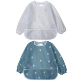 Little Dimsum mess-proof bib with full-coverage front for meals