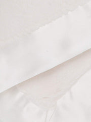 Little Giraffe Luxe mini blanky cream color full view for on-the-go snuggles.