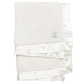 Little Giraffe Posh Mink fabric swatch shows ultra-soft plush for newborn comfort.