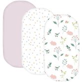 Little Grape Land bassinet sheets 3-pack soft breathable fabric for baby sleep comfort
