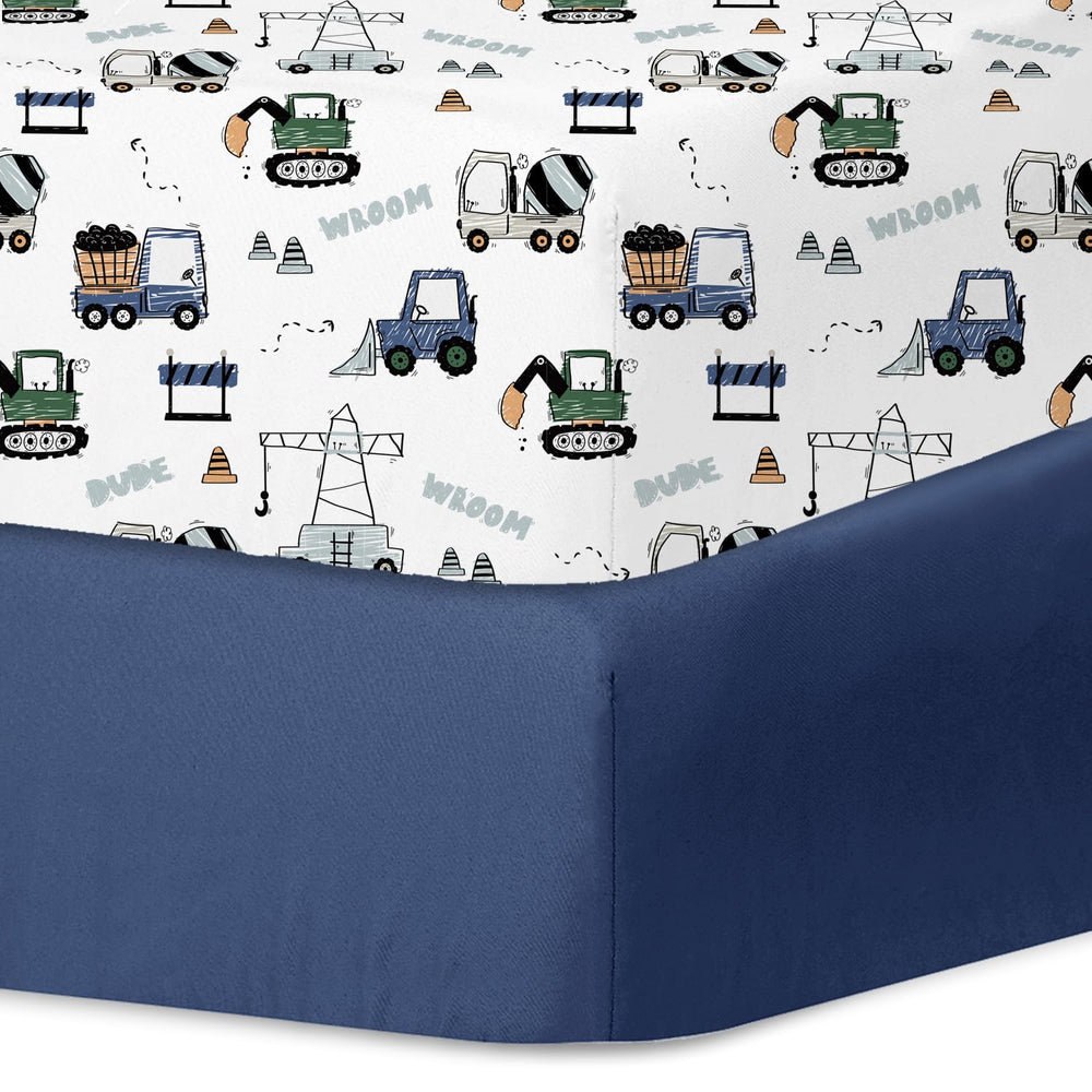Little Grape Land crib sheets 2-pack ready to swap for quick changes and clean nights