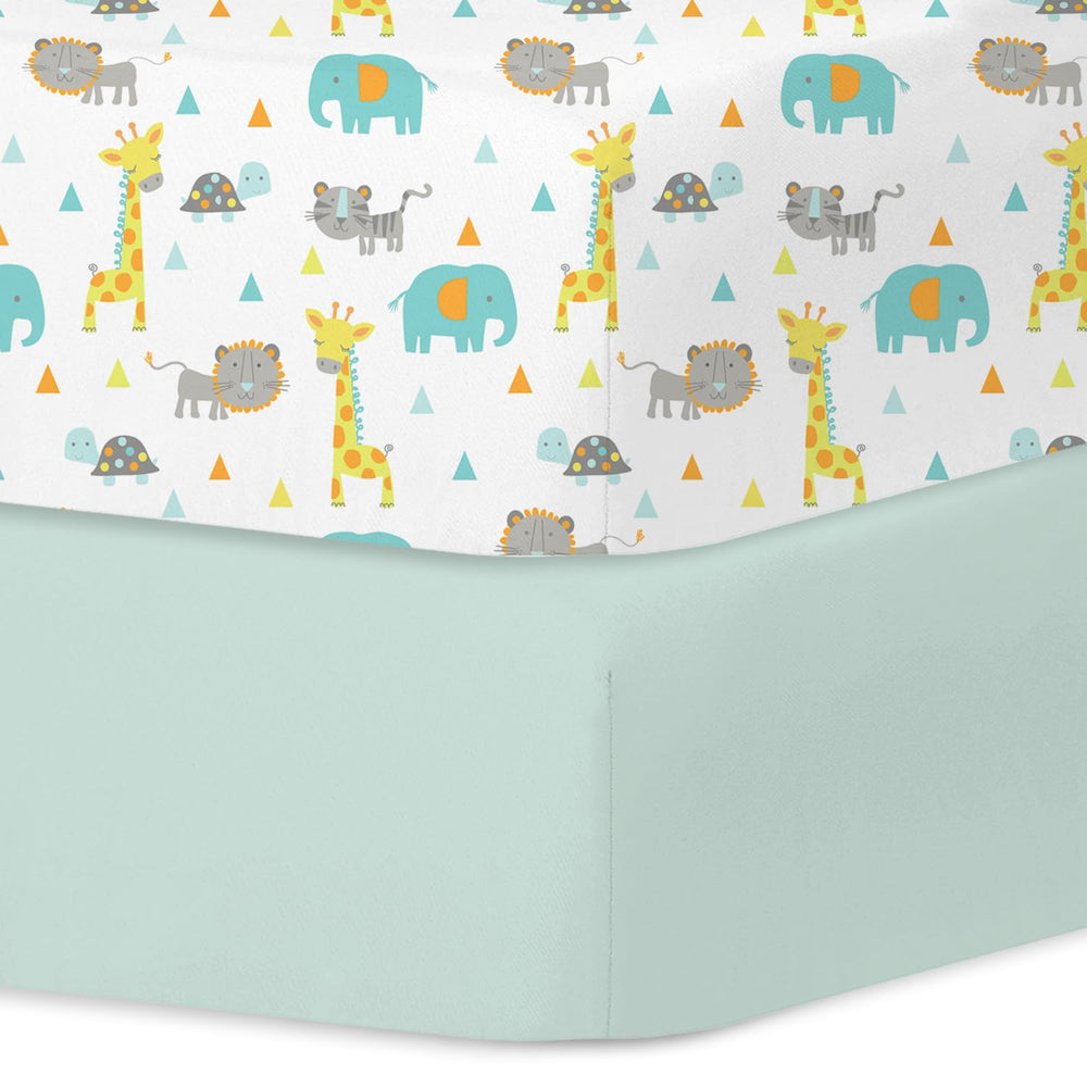 Little Grape Land crib sheets forest pattern—soft, breathable surface for peaceful baby naps