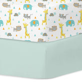 Little Grape Land crib sheets forest pattern—soft, breathable surface for peaceful baby naps