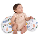 Little Grape Land nursing pillow bear cover shows soft, breathable fabric for comfortable feeding.