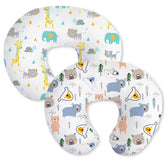Little Grape Land nursing pillow cover bear design close-up—soft microfiber for gentle, cozy feeds.