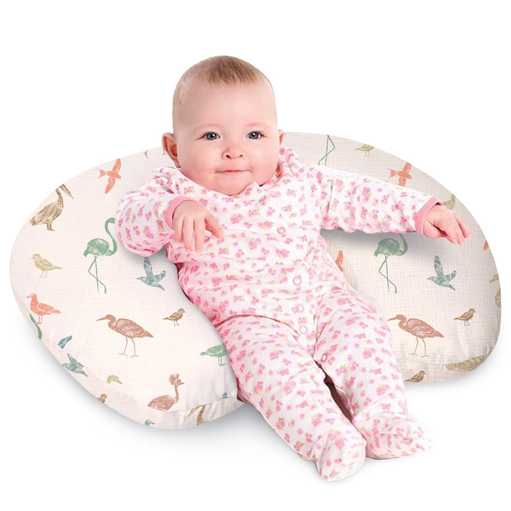 Little Grape Land nursing pillow cover removable demonstrates easy cleaning after feeding sessions
