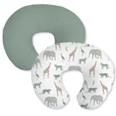 Little Grape Land nursing pillow covers Safari pack front for a coordinated, stylish feeding setup