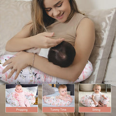 Little Grape Land ergonomic-support nursing pillow aids comfortable feeding
