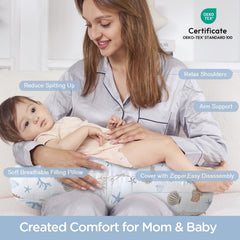 Little Grape Land nursing pillow filling demonstrates breathable shape retention.