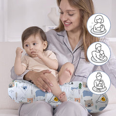 Little Grape Land nursing pillow versatile support for tummy time and propping between feeds.