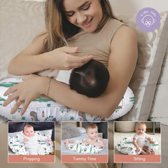 Little Grape Land nursing pillow tummy time supports curious babies during play