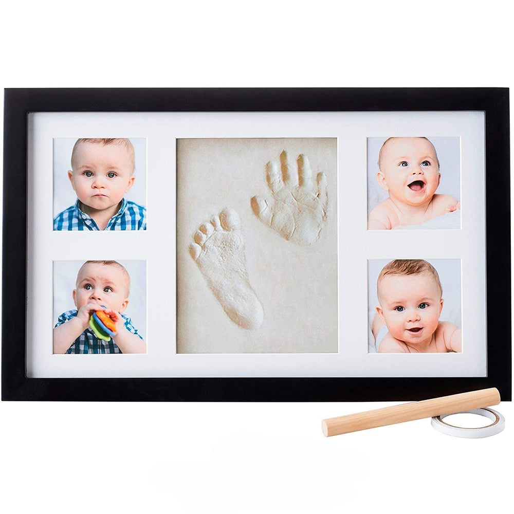 Little Hippo Baby Footprint Kit box front view, perfect gift-ready keepsake for new parents.