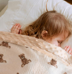 Little Jump blanket back dotted fleece adds cozy warmth for cuddles
