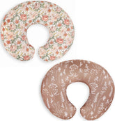 Little Jump Western Wild Flowers nursing pillow cover on a pillow offers soft, snug everyday comfort.