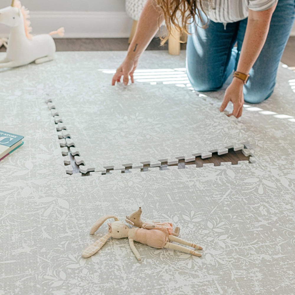Little Landings Eden play mat 4x6ft layout for spacious, safe play