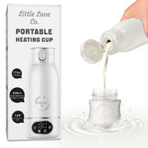 Little Love Co. bottle warmer front view, compact travel buddy for warm milk on the go.