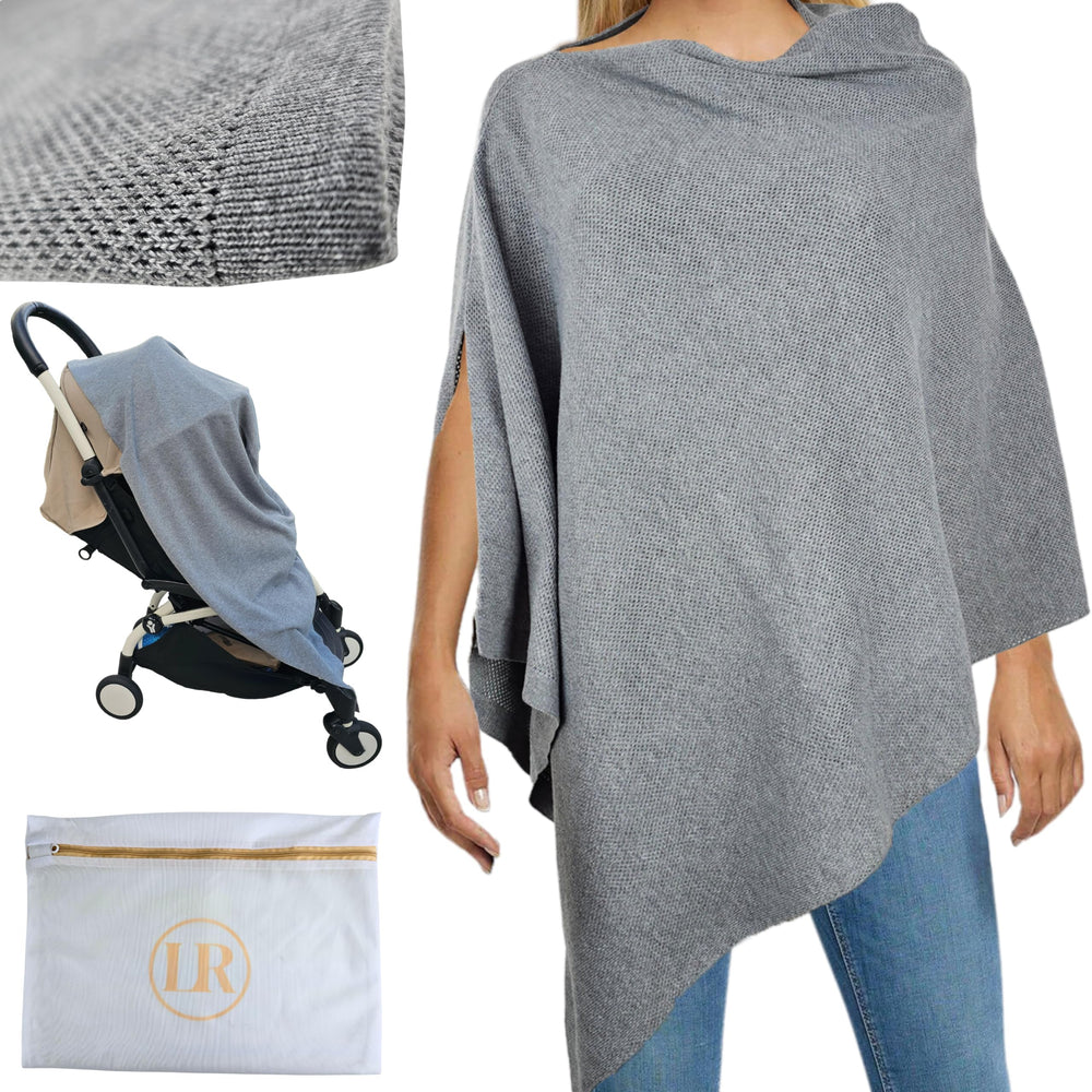 Little Rou Peekaboo Knit nursing cover privacy design for discreet feeding.