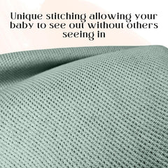 Little Rou Peekaboo nursing cover sage baby seeing-out visibility supports calm feeds