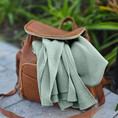 Little Rou Peekaboo nursing cover sage scarf-style versatility as cape or shawl