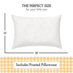 Little Sleepy Head pillowcase-envelope-closure allows easy washing and secure pillow fit.