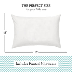Little Sleepy Head pillowcase with envelope closure keeps pillow secure and easy to wash.