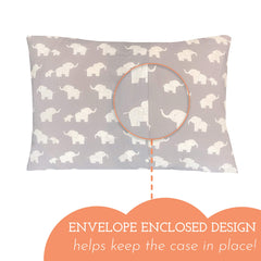 Little Sleepy Head pillowcase-soft-cotton shows gentle fabric and snug fit