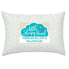 Little Sleepy Head toddler pillow 13x18 closeup shows soft polyester fill for supportive rest