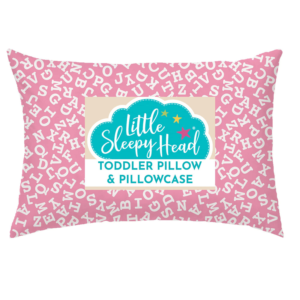 Little Sleepy Head toddler pillow side view showing compact size and neck support for naps