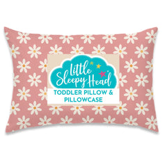 Little Sleepy Head toddler pillow 13x18 with pillowcase offers compact neck support for toddlers