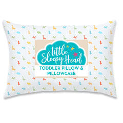Little Sleepy Head toddler pillow 13x18 compact size for naps anywhere