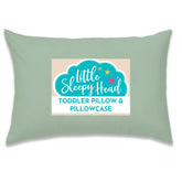 Little Sleepy Head toddler pillow 13x18 provides gentle neck support for naps.