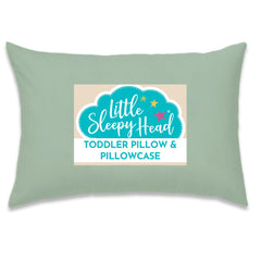 Little Sleepy Head toddler pillow 13x18 provides gentle neck support for naps.