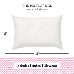 Little Sleepy Head pillowcase 13x18 shows soft cotton shell for gentle care.