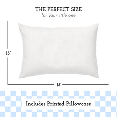 Little Sleepy Head pillowcase checkers baby blue envelope closure supports easy washing