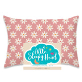 Little Sleepy Head daisies pillowcase packaging emphasizes easy care for busy families.