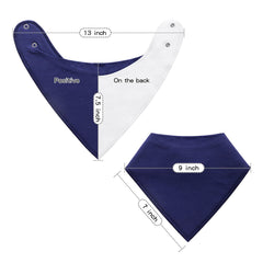Little Tots bandana bib adjustable snaps nickel-free fit growing babies comfortably.