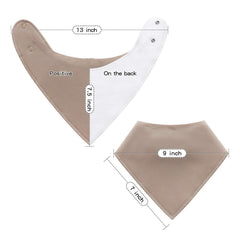 Little Tots bandana bib features healthy printing to protect sensitive skin.