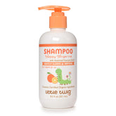 Little Twig Tangerine Shampoo bottle with natural ingredients for gentle cleansing of delicate baby hair.