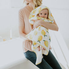 Little Unicorn lemon printed patterns showcase hand-painted designs suitable for both boys and girls.