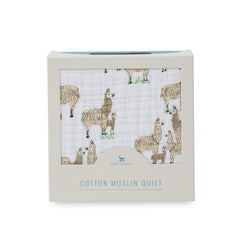 Little Unicorn Original Premium Cotton Quilt four-layer muslin provides breathable warmth and easy movement