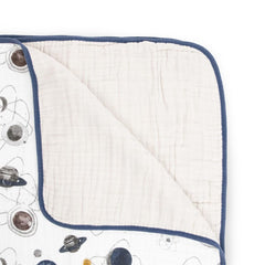 Little Unicorn Original Quilt muslin edge bindings highlight durability and gentle skin contact.