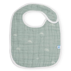 Little Unicorn Premium Classic Bib three-layer muslin absorbs drips and spills