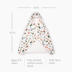 Little Unicorn premium hooded bath towel absorbent cotton terry fabric—excellent moisture capture.