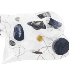 Little Unicorn security blanket planetary patterns closeup showcasing playful designs