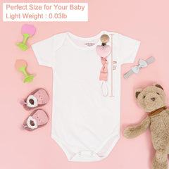Little World bear-pattern clip features eco-friendly fabric and secure grip for everyday use.